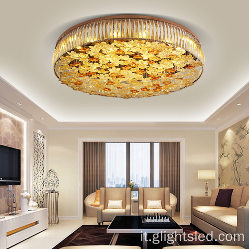 Soffitto di vetro dell&#39;hotel del salone ha condotto la luce del pendente del lampadario a bracci